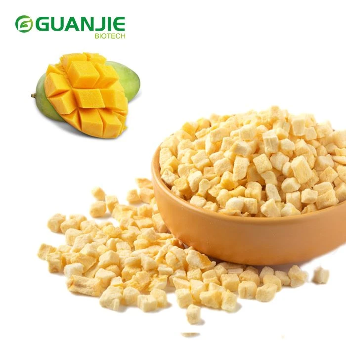 Dados de mango liofilizados